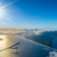 Takeoff from Hawaii to California in April 2016. Courtesy Solar Impulse.